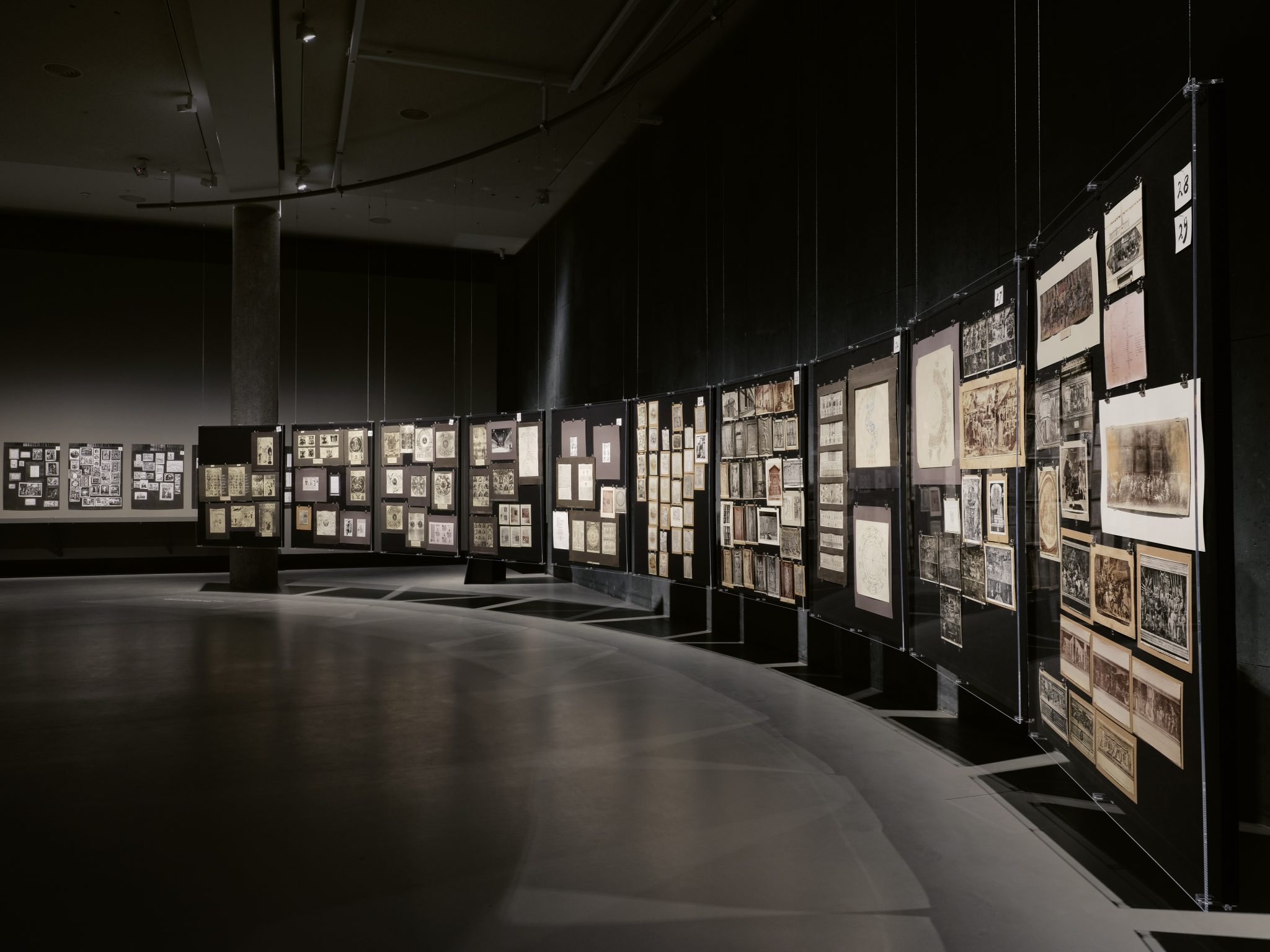 Aby Warburg (1866-1929), Bilderatlas Mnemosyne, 1929 (last version). Reconstruction by Roberto Ohrt and Axel Heil, 2020, installation view Haus der Kulturen der Welt, Berlin, 2020. Photo: Tobias Wootton. Courtesy Warburg Institute / fluid