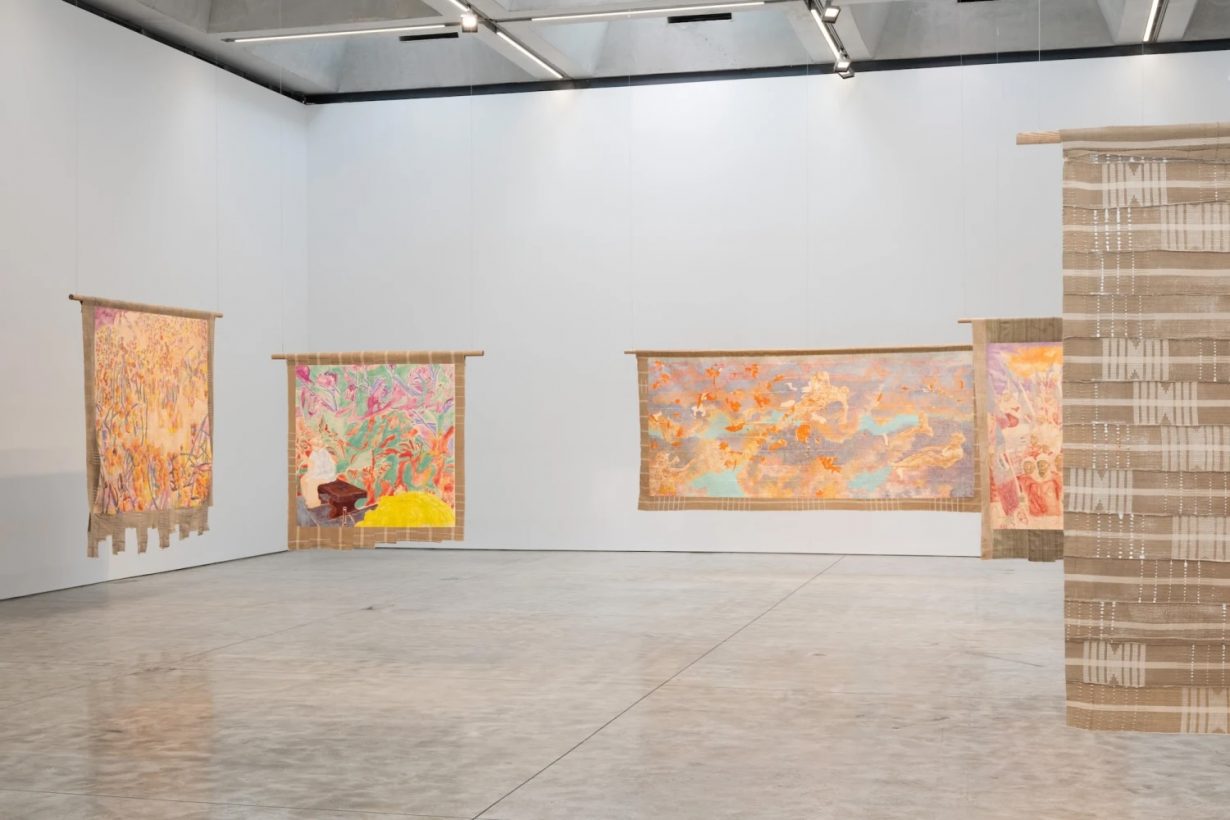 Nengi Omuku: Wild Things and Perennials at Kasmin, 2024 (installation view). Courtesy Kasmin 