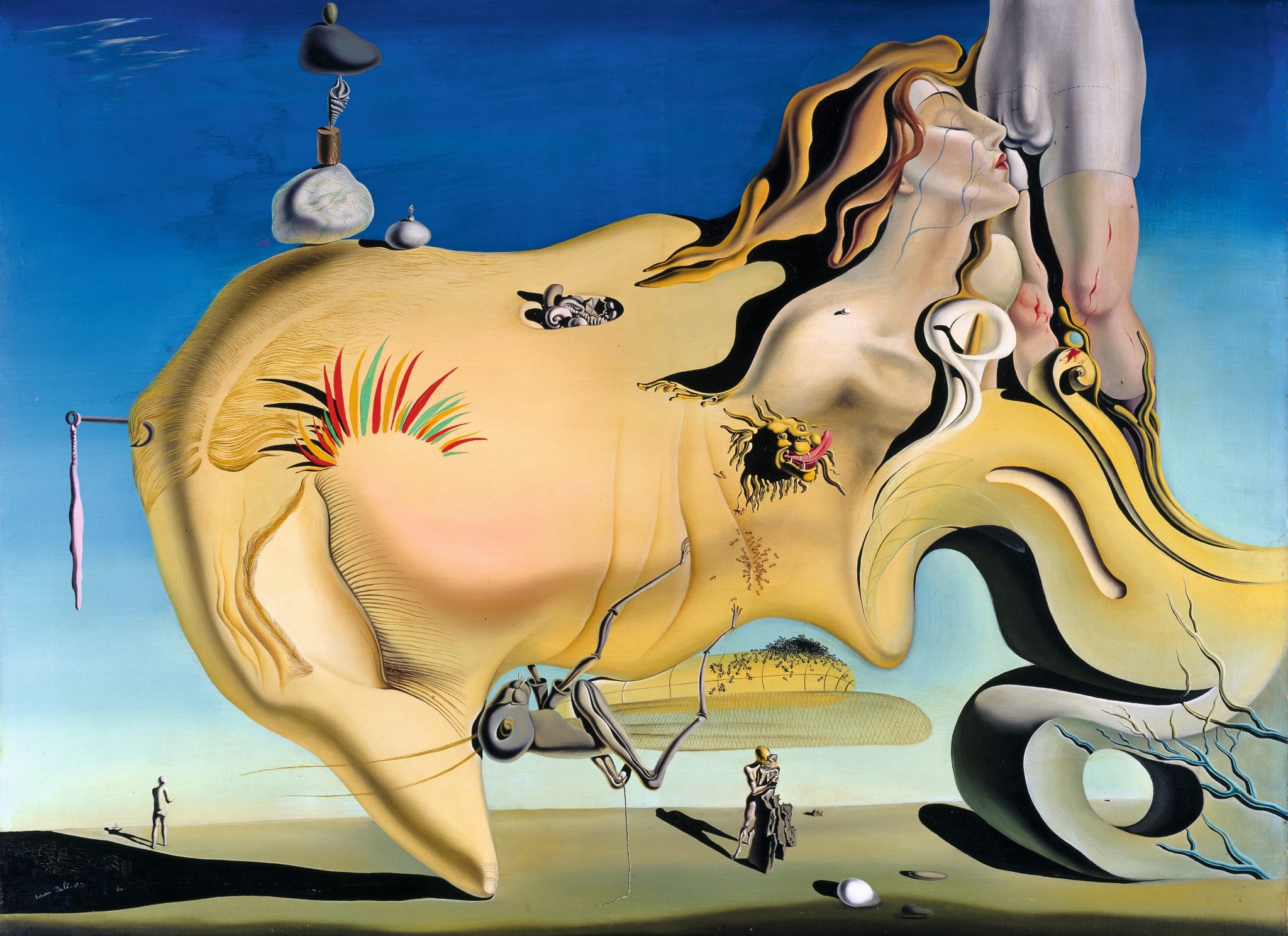 Salvador Dali, Visage du grand masturbateur, 1929. Huile sur toile 110 × 150cm. Museo Nacional Centro de Arte Reina Sofía, Madrid Legado Salvador Dalí, 1990 Ph © Photographic Archives Museo Nacional Centro de Arte Reina Sofía © Salvador Dalí, Fundació Gala-Salvador Dali / Adagp, Paris 2024