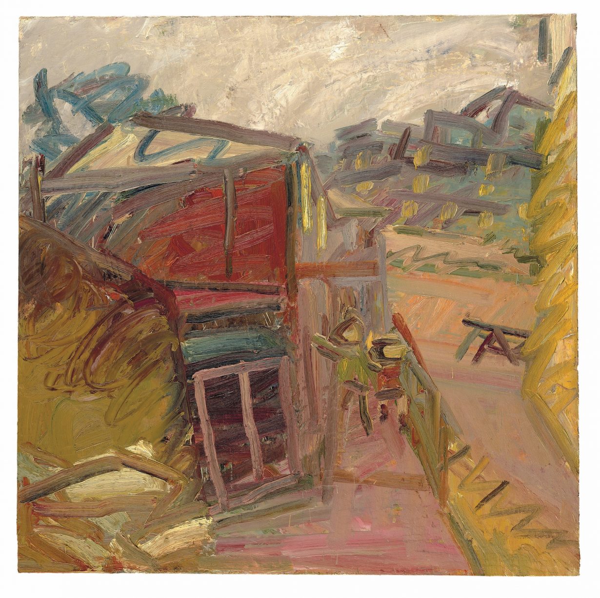 The Studios, 1994–5, oil paint on canvas, 138 × 138 cm. Private collection