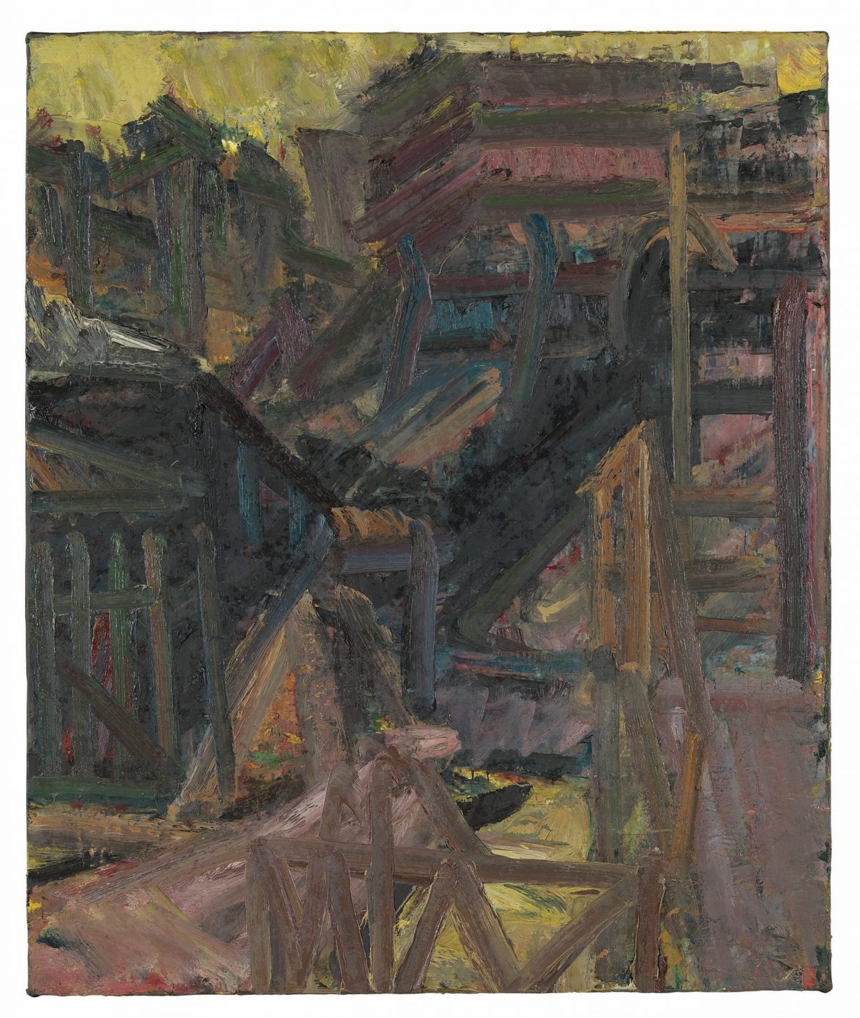 To the Studios, 1979–80, oil paint on canvas, 123 × 103 cm. © Tate, London