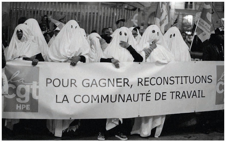 Louise Rocabert, La grève des femmes de chambre de l'hôtel Ibis Batignolle, 31 October, 2019. Courtesy the artist