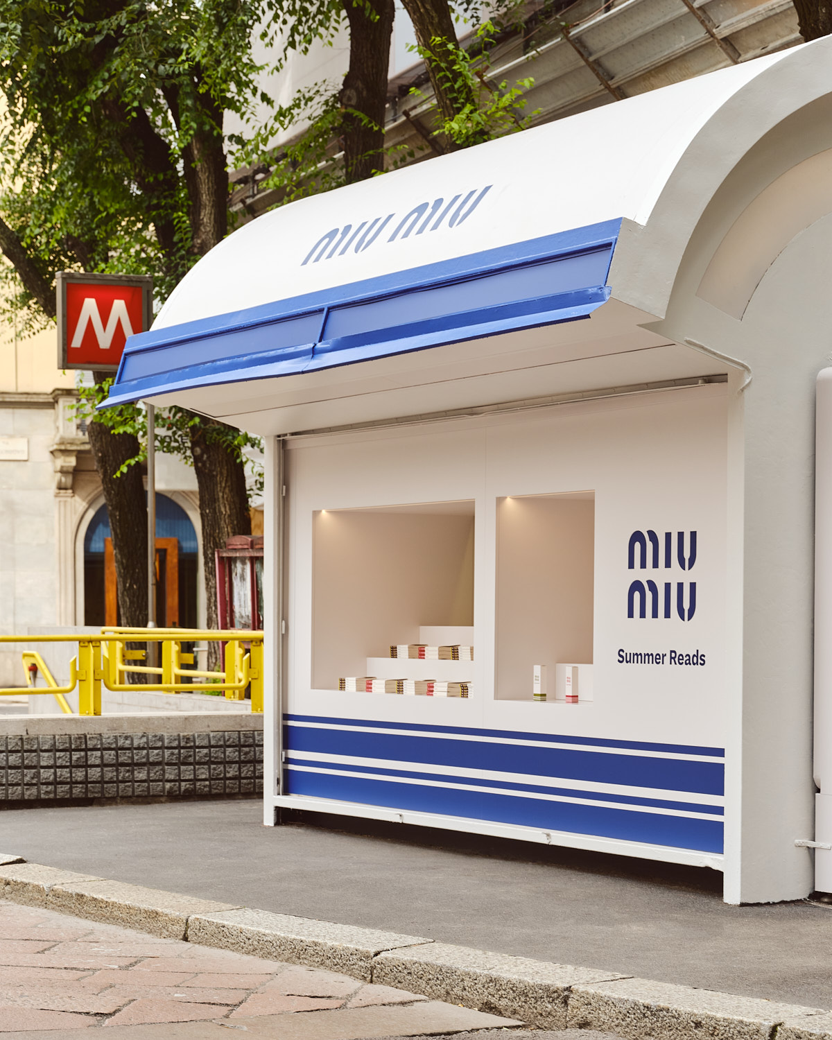 Miu Miu’s literary pop-up series, Summer Reads, June 2024. Courtesy Miu Miu