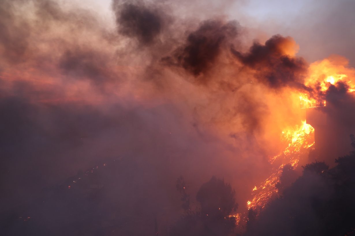 Palisades Fire, January 2025. Photo: CAL FIRE Official © CC 2.0 via Wikimedia Commons