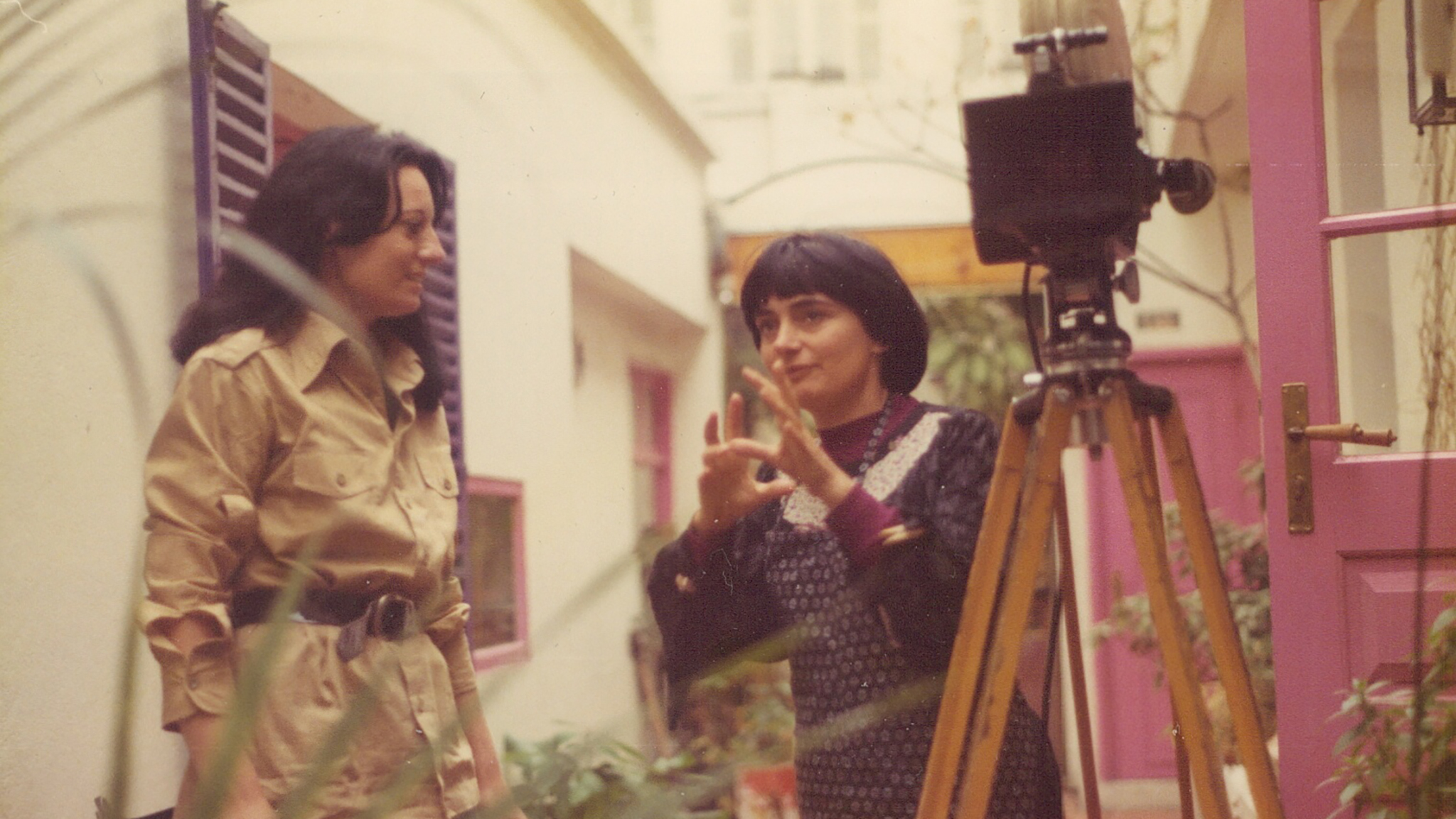 Katja Raganelli and Agnès Varda photographed by Konrad Wickler, 1975