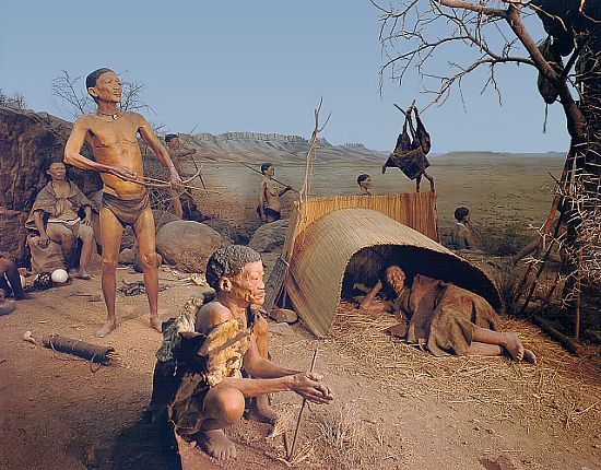 So-called 'Bushman' diorama, Iziko South African Museum, Cape Town. Photo: Elizabeth Rankin © CC 2.0