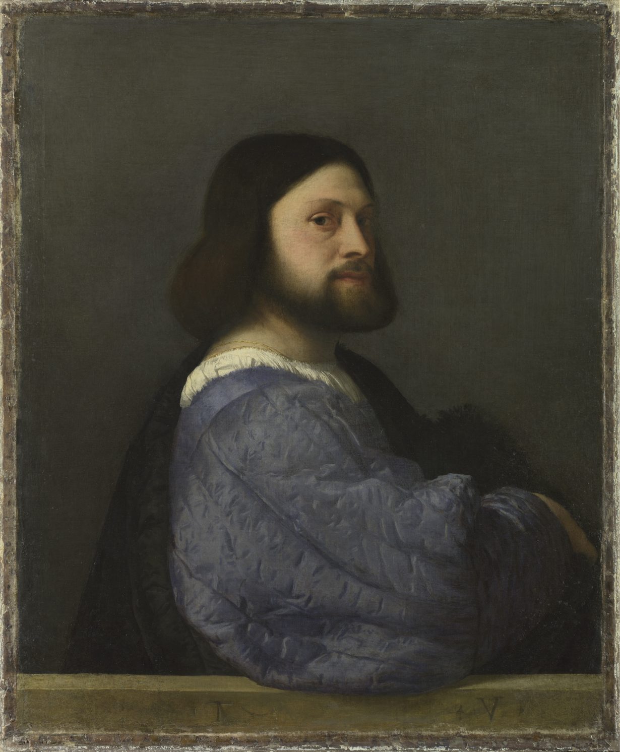 Titian, Portrait of Gerolamo Barbarigo, about 1510, oil on canvas, 81.2 × 66.3 cm © National Gallery
