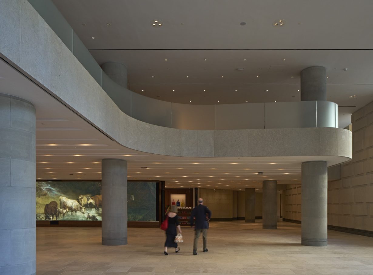 Sainsbury Wing Foyer looking north © The National Gallery, London. Photo: Edmund Sumner
