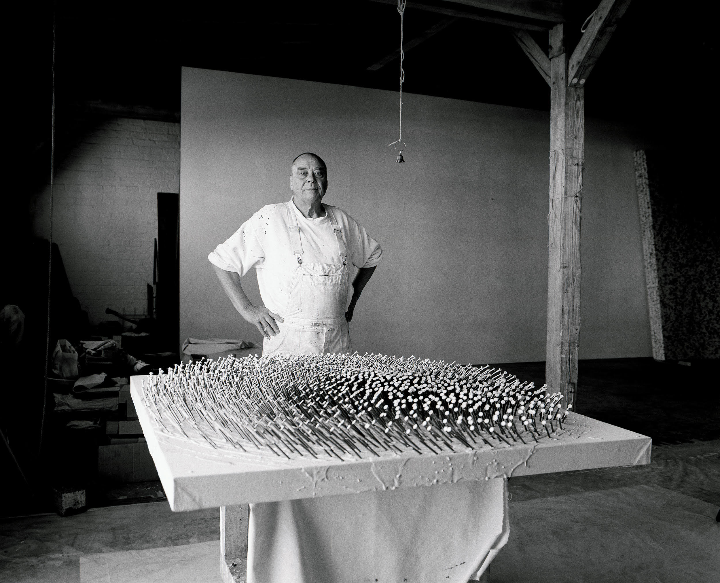 【ガラスプレート】ドイツ人アーティスト作品【Michael Günther】 Günther Uecker, ZERO artist who made his bed with nails, 1930