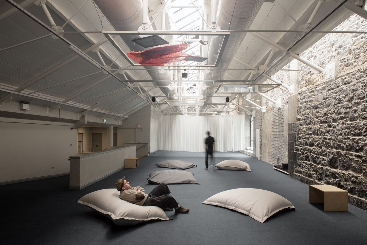 Éireann and I, Call Centre Sound Structure, 2025 (installation view). Courtesy the artist and EVA International, Limerick
