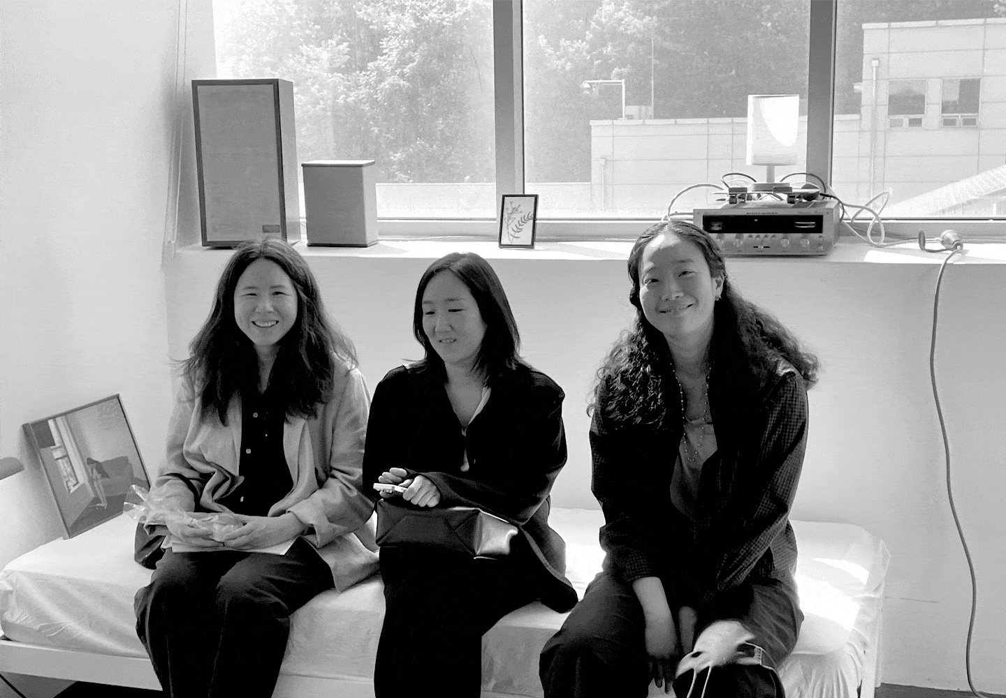 Binna Choi, Goen Choi and Hyeree Ro sitting down together