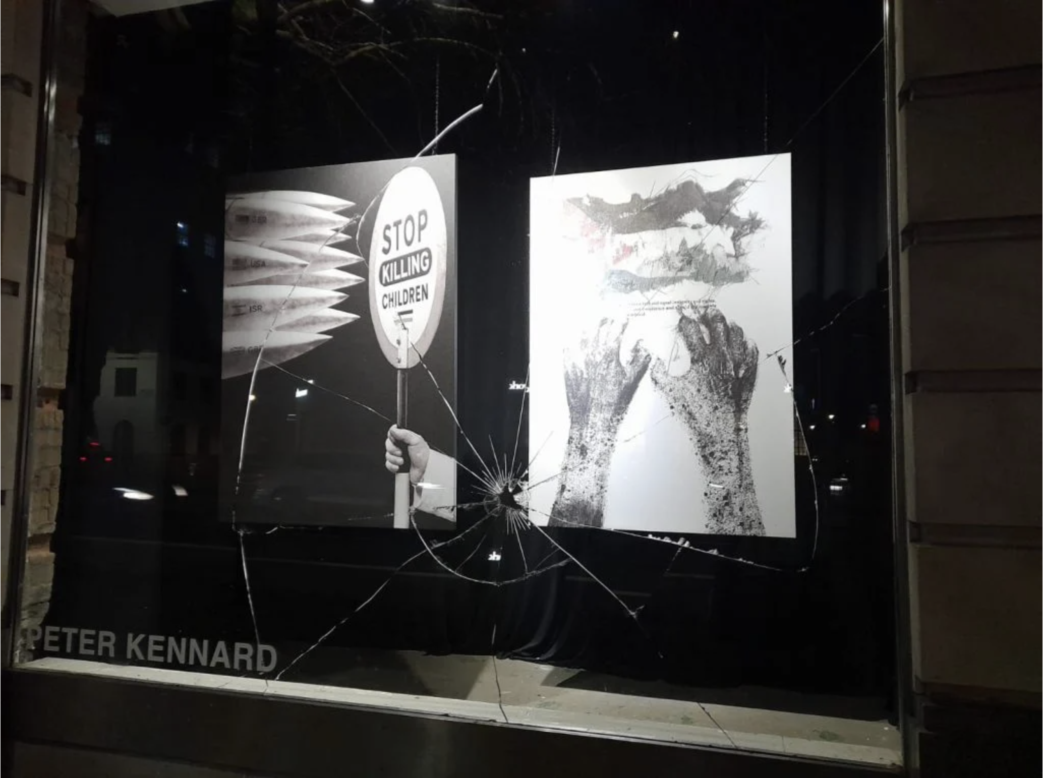 London gallery closes exhibition early after repeated attacks