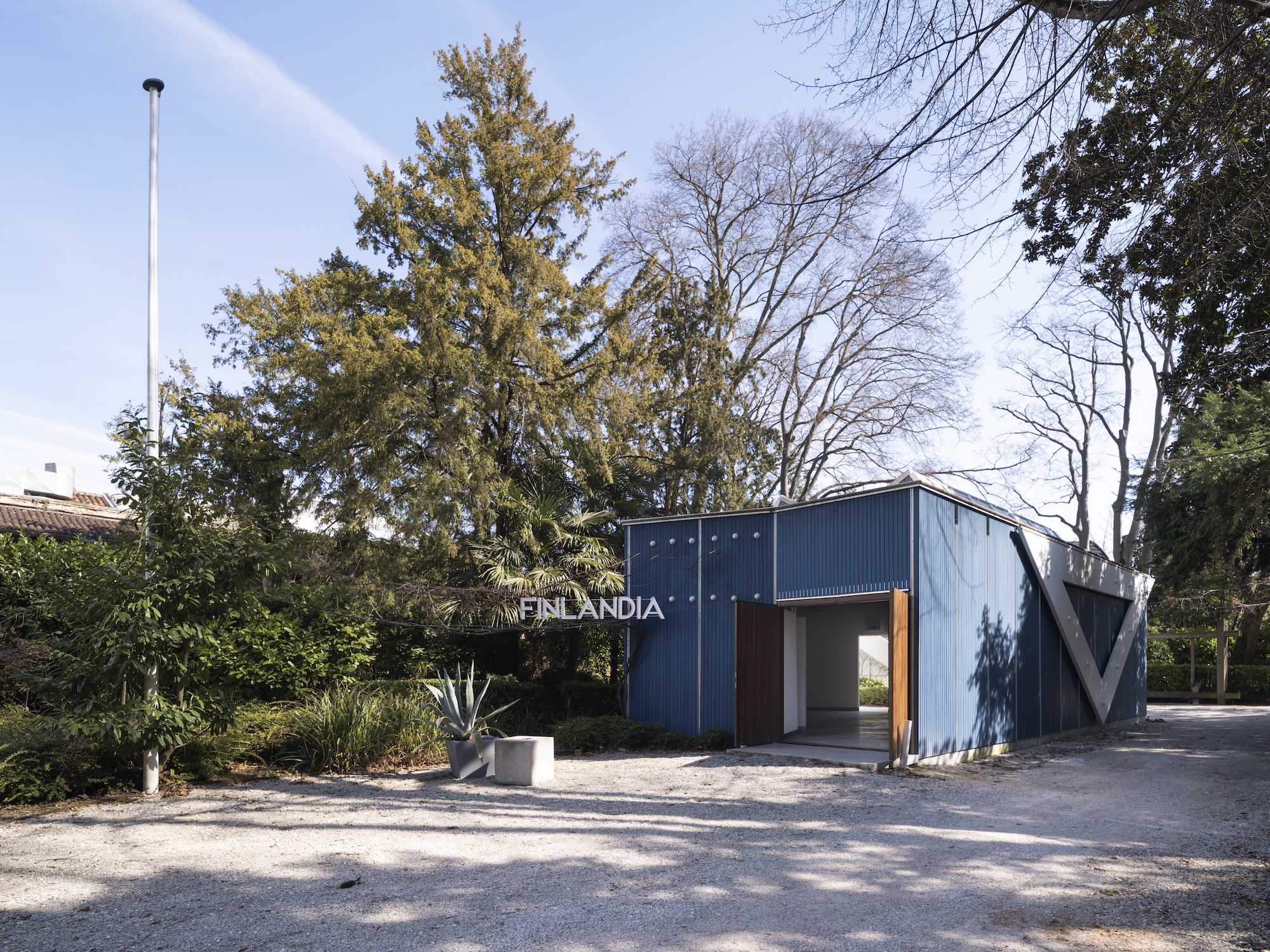 The Finnish pavilion in the Giardini of the Venice Biennale, exterior view