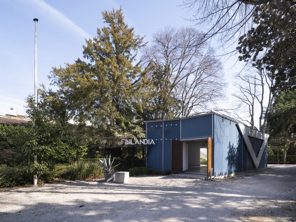 The Finnish pavilion in the Giardini of the Venice Biennale, exterior view