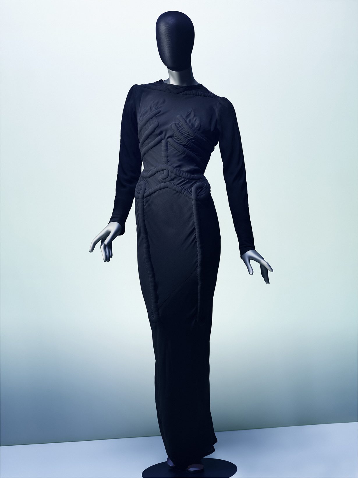 schiaparelli black dress Schiaparelli- Black Leather Corset-Back Coat Dress with Gold Hardware –  LUXE LIVING FASHIONS
