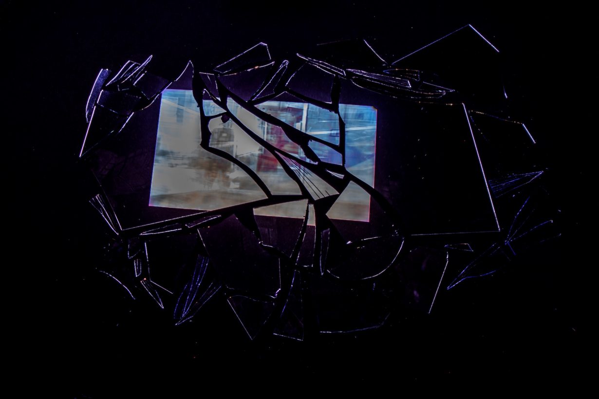 5. Riar Rizaldi, Studies on Cinematic Protocols of Workplace Accidents (2026). Installation view of Riar Rizaldi_ KKK at Ruang MES 56, Yogyakarta, 2026 Photo_ Ahmad Husain Alfarizi