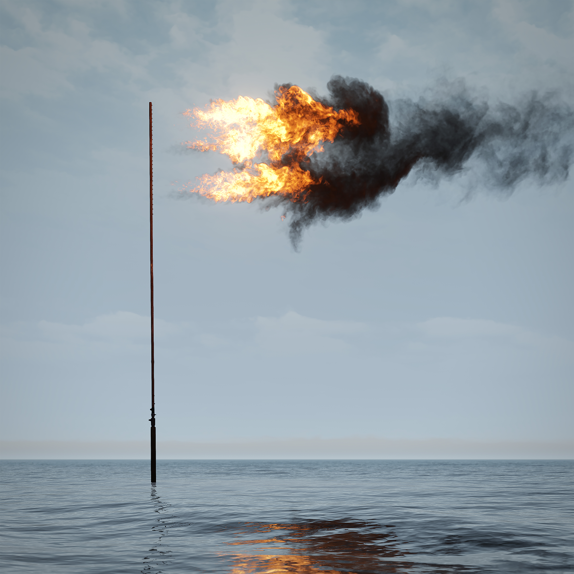 john gerrard, Flare (Oceania), 2022, simulation. Courtesy the artist
