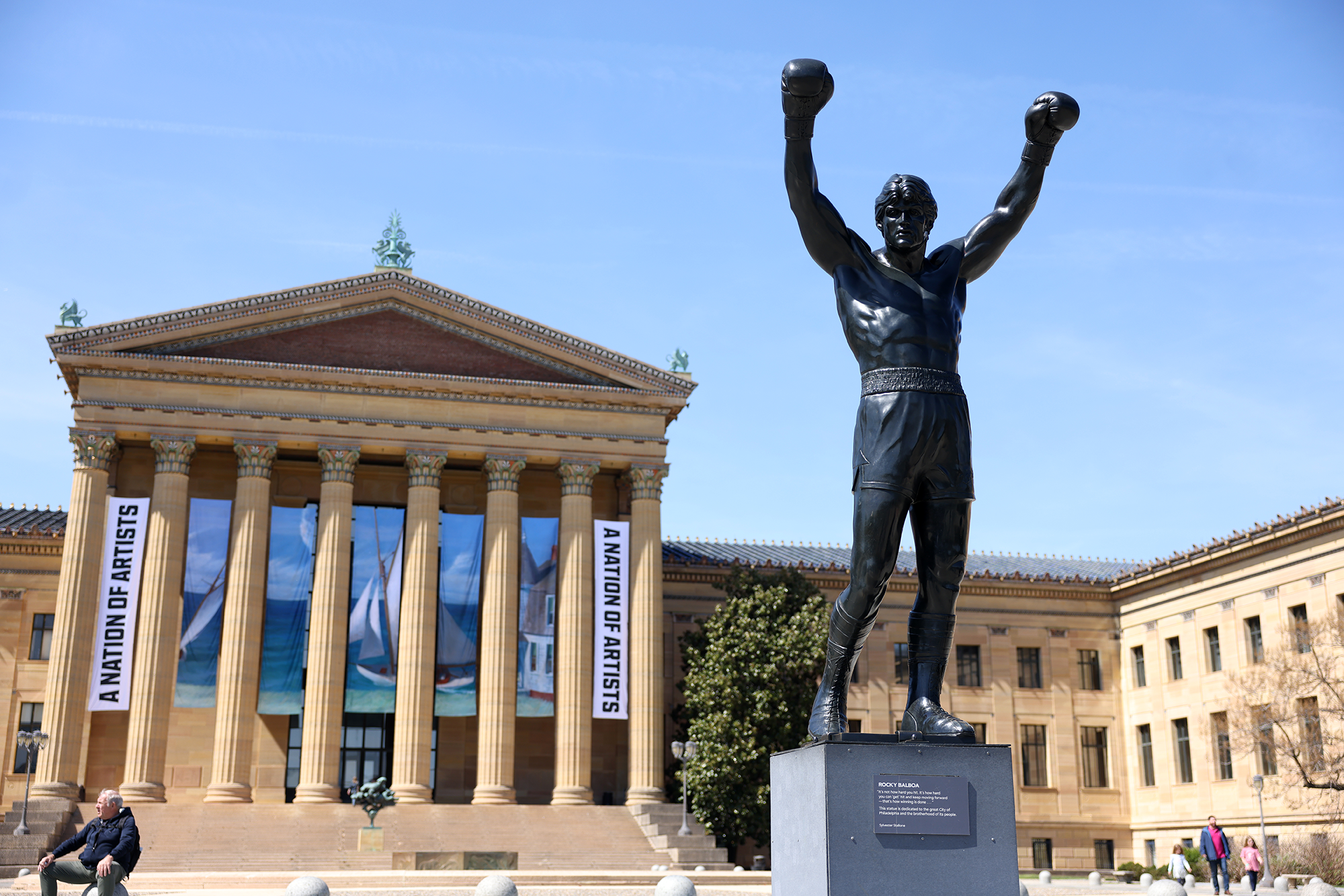 Rocky sculpture at the Philadelphia Museum of Art
