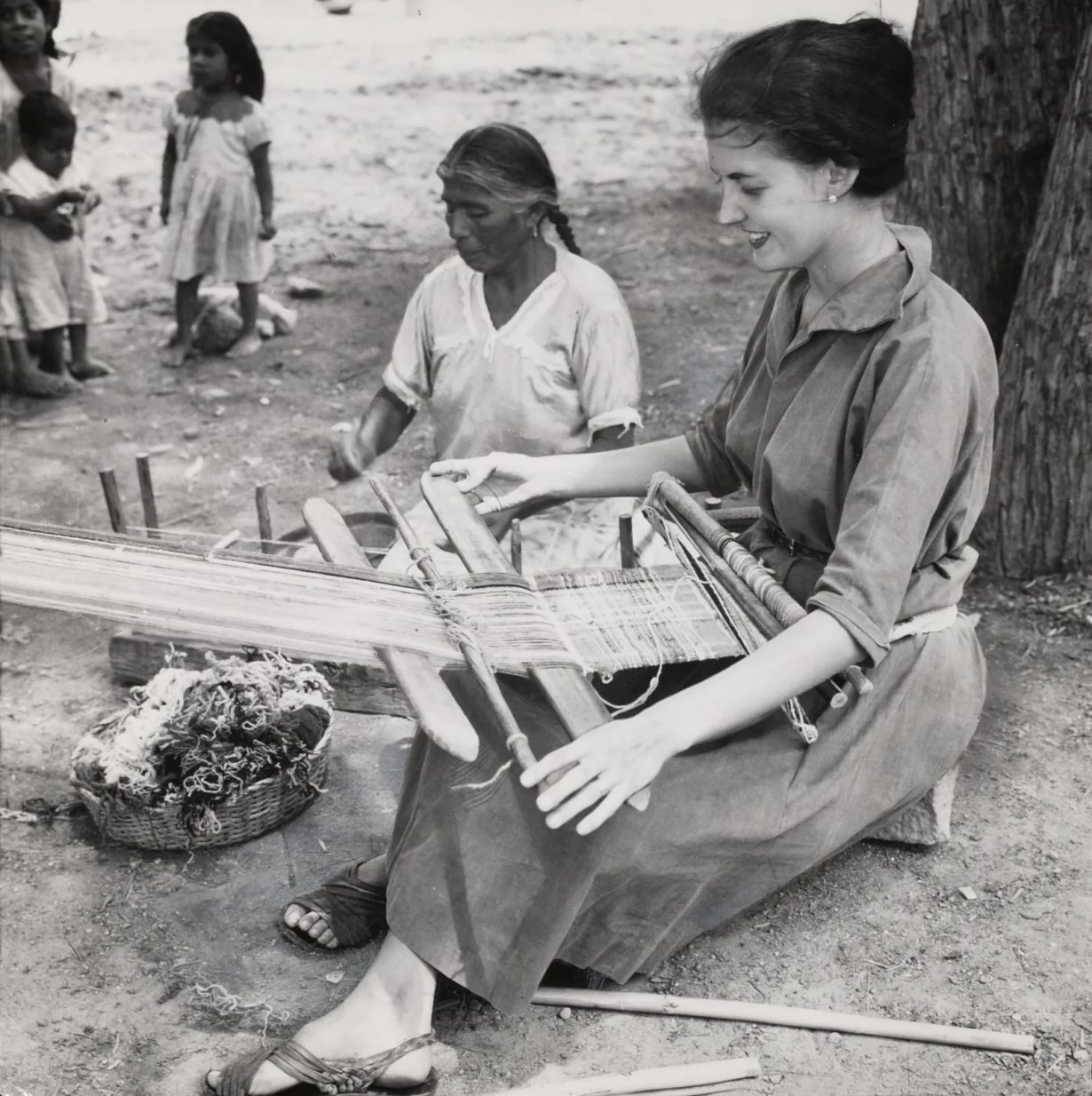 Sheila Hicks in Guerrero, Mexico, early 1960s